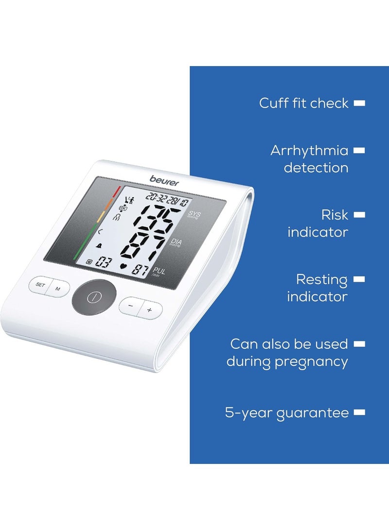 بيورير جهاز قياس ضغط الدم الرقمي من أعلى الذراع مع مؤشر الاسترخاء لضمان الدقة - شاشة ديجيتال لمراقبة نبضات القلب وضغط الدم ونظام تنبيه لوضعية الكفة - Image 2